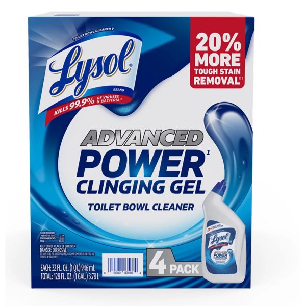 Lysol Advanced Toilet Bowl Gel Cleaner 32 fl. oz., 4 pk. Supply